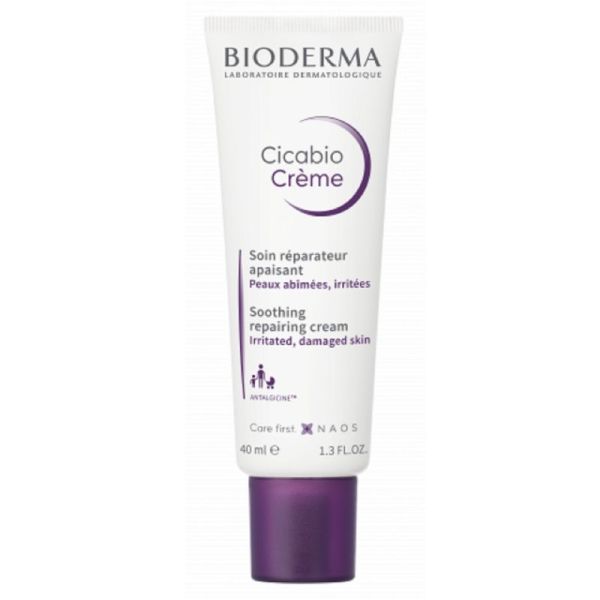 BIODERMA Cicabio Crème 100ml - Soin Réparateur Apaisant à l' Antalginice - Peaux Abîmées Irritées