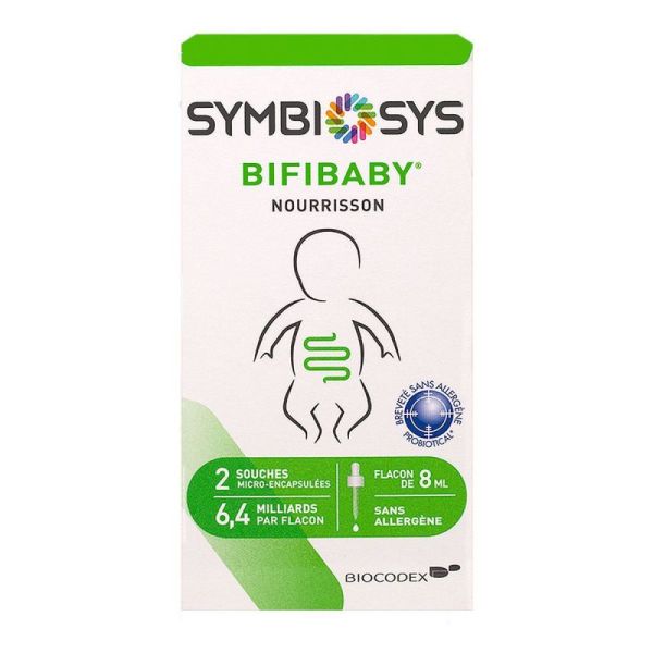 SYMBIOSYS Bifibaby - Microbiote du Nourrisson - 6.4 Milliards de Souches Bactériennes BR03 et B632