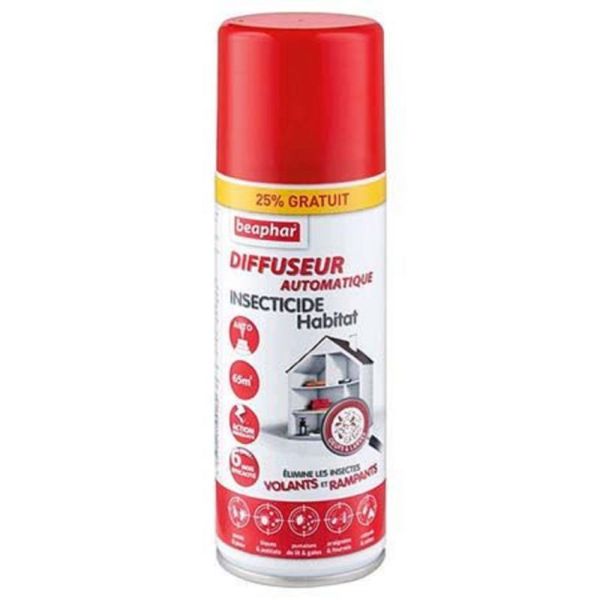 BEAPHAR Diffuseur Automatique Insecticide Habitation 200ml - Insectes Volants et Rampants