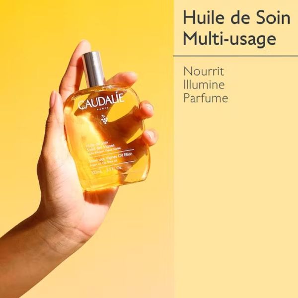 CAUDALIE SOLEIL DES VIGNES Huile de Soin 50ml - Soin Corps Nourrissant Toutes Peaux