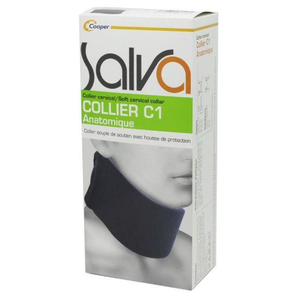 SALVA Collier Anatomique C1 - Hauteur 9.5cm - Collier Cervical - 1 Unité