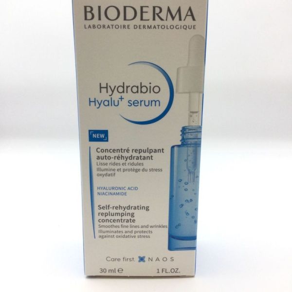 BIODERMA HYDRABIO HYALU + SERUM - Concentré dépulpant auto-réhydratant - FL/30 ml - 3701129809334