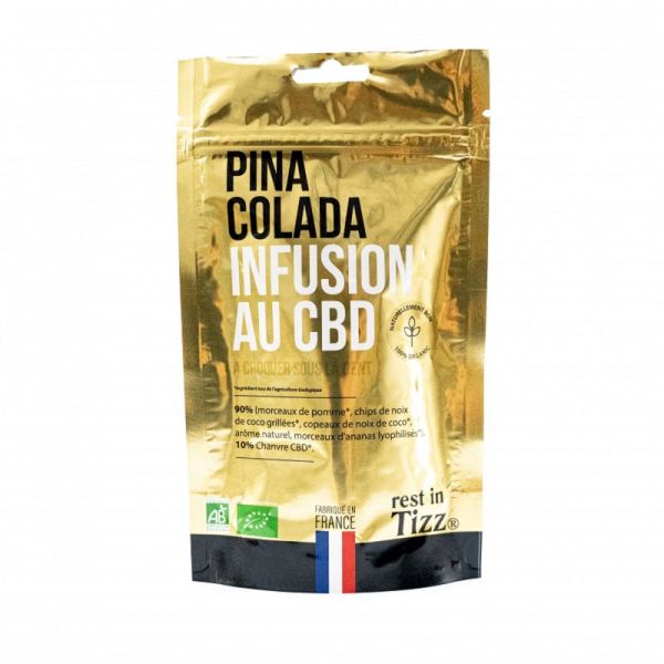 REST IN TIZZ Infusion au CBD Bio Pina Colada 50g