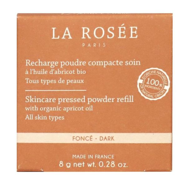 La Rosée Recharge poudre compacte huile abricot soin foncé n°04 8g