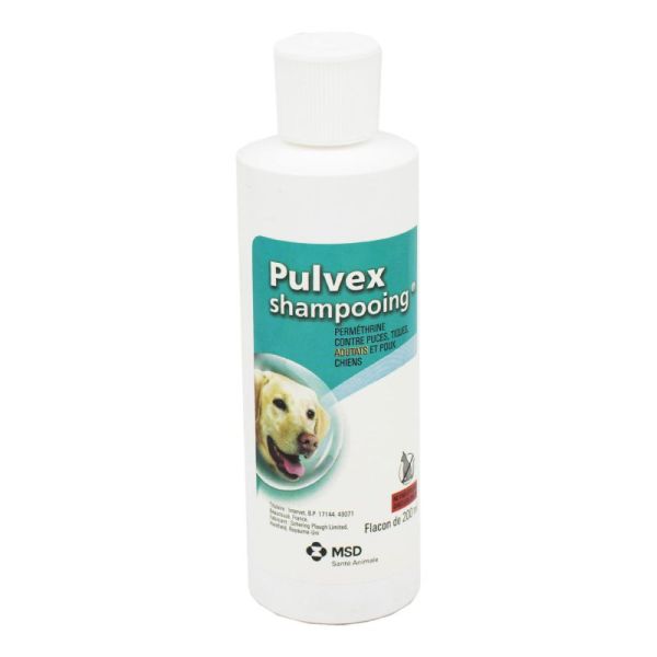 PULVEX Shampooing Anti Parasitaire Externe pour Chien - Shampoing Insecticide et Acaricide (Puces, T