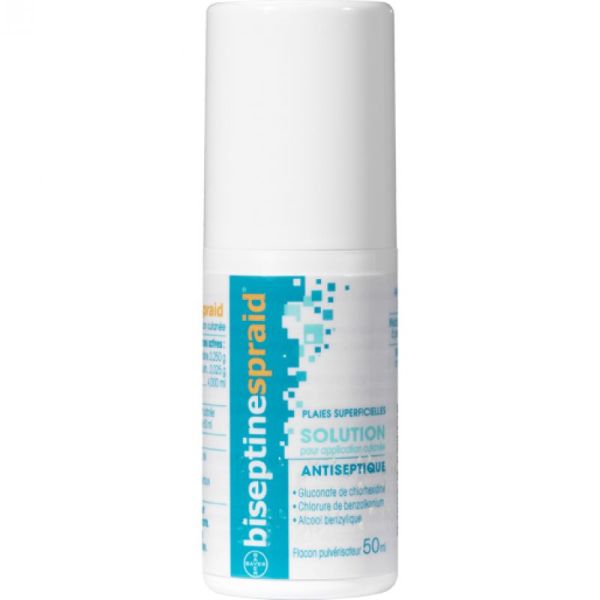 BISEPTINESPRAID Solution pour Application Cutanée - 50 ml