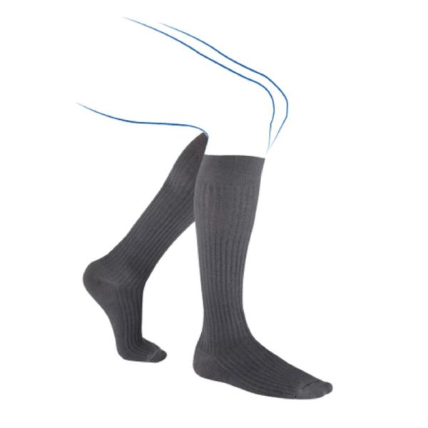 VENOFLEX Fast Laine Anthracite - Chaussette de Contention en Laine Homme Classe 2 - 15-20 mmHg / 20.1-27 h