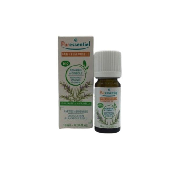 PURESSENTIEL BIO Romarin à Cinéole 10ml - Huile Essentielle Rosmarinus officinalis cineolifera
