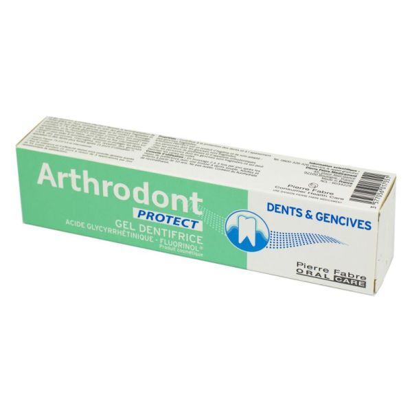 ARTHRODONT PROTECT 75ml Dents et Gencives - Gel Dentifrice (Fluorinol, Acide Glycyrrhétinique)