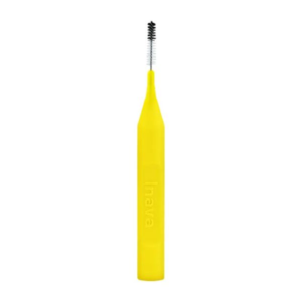 Brossettes MONO COMPACT Jaunes 1mm ISO2 - Espaces Interdentaires Etroits - Bte/4