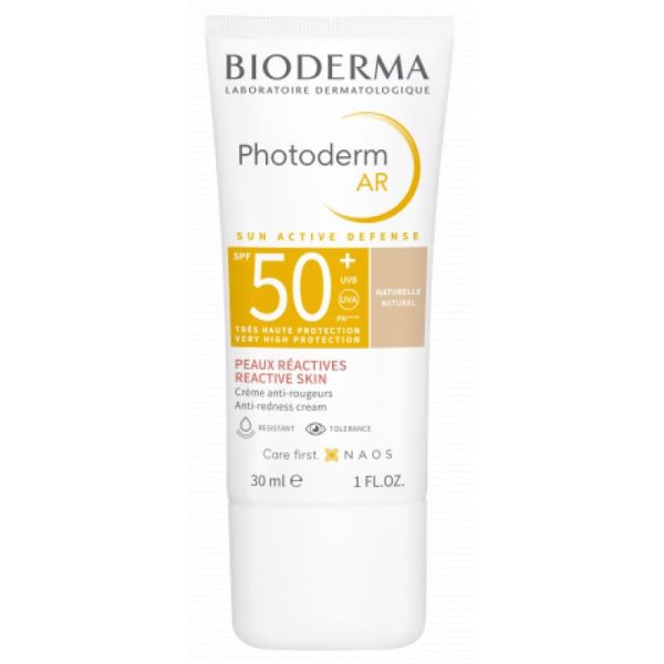 PHOTODERM AR Naturelle SPF50+ 30ml - Peaux Claires Sensibles et Réactives Sujettes aux Rougeurs