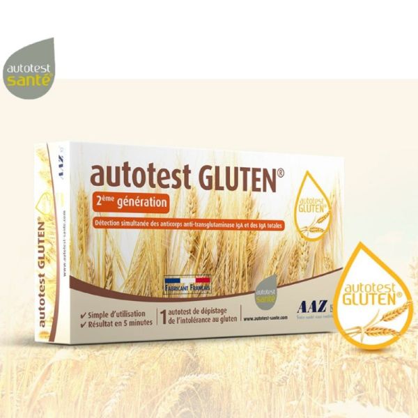 AUTOTEST GLUTEN Bte/1 - Dépistage de l' Intolérance au Gluten, Maladie Coeliaque