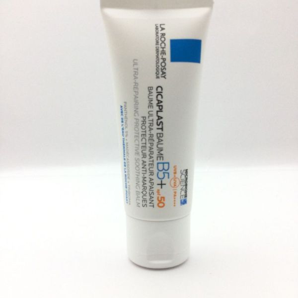 LA ROCHE-POSAY Cicaplast Baume B5 + SPF 50 Ultra-Réparateur apaisant protecteur anti-marques, Tube/40 ml, 3337875876940