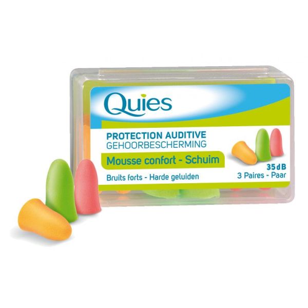 Quies Protection auditive filtre anti-pression enfant Quies, boîte de une  paire réutilisable