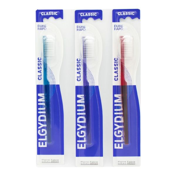 ELGYDIUM CLASSIC Brosse à Dents Dure - 1 Unité