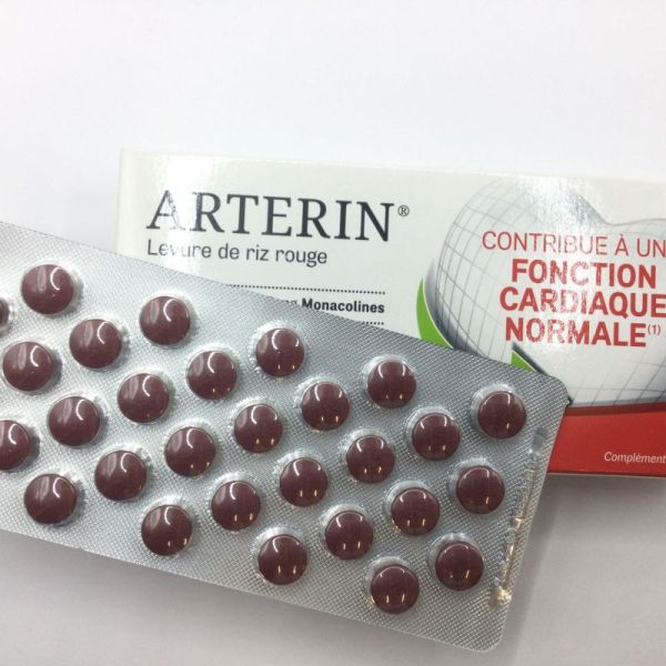 ARTERIN Levure de Riz Rouge 2.9mg de Monacolines 90 Comprimés - Contribue à une Fonction Cardiaque Normale - PACK ÉCO 2 MOIS + 1MOIS - 3595895317892