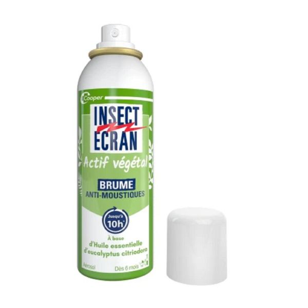 INSECT ECRAN Actif Végétal Brume Anti-moustiques 100ml - Répulsif Moustiques, Moustiques Tigres, Tiques - Dès 6 mois