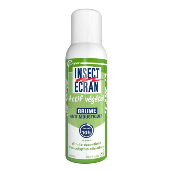 INSECT ECRAN Actif Végétal Brume Anti-moustiques 100ml - Répulsif Moustiques, Moustiques Tigres, Tiques - Dès 6 mois