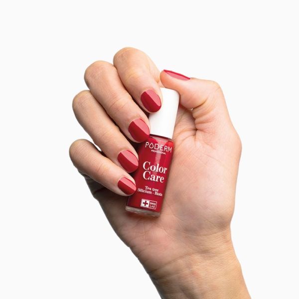 PODERM PROFESSIONAL Color Care Rouge Allure 8ml - Vernis à Ongles Tea Tree