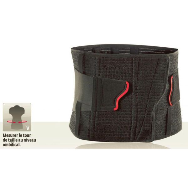 DONJOY DUOSTRAP - Ceinture Lombaire en Cas de Lombalgie (Sub)Aiguë, Lumbago, Déficience Abdominale T