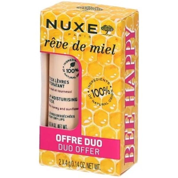 NUXE Rêve de Miel Stick lèvres hydratant - offre duo