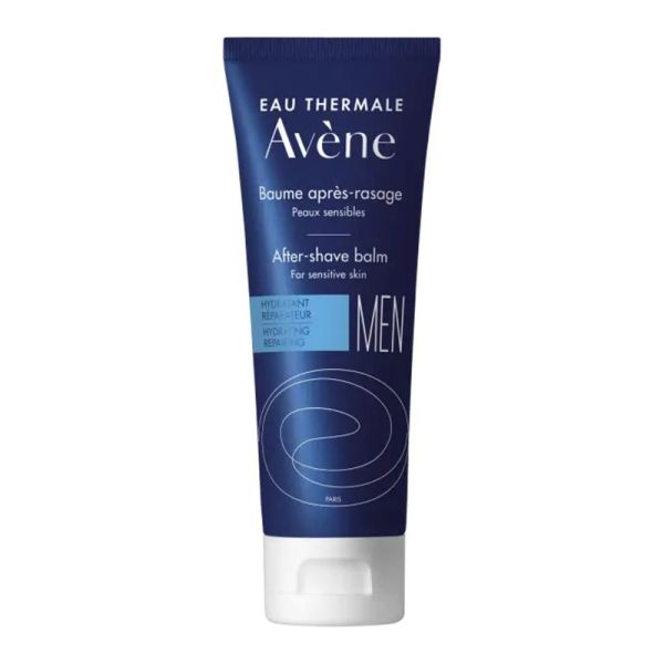 AVENE MEN Baume Après Rasage 75ml - Peaux Sensibles - Feu du Rasoir, Rougeurs après Rasage