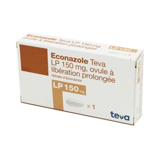 Econazole Teva L.P. 150 mg, ovule à libération prolongée - Boite 1