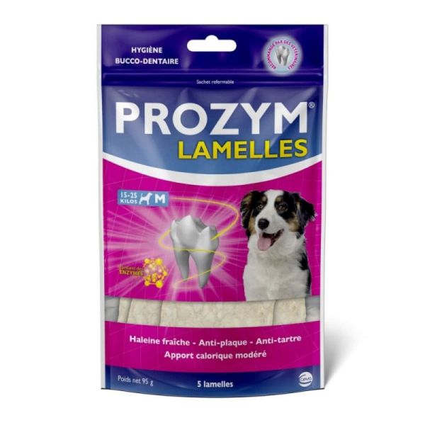 PROZYM LAMELLES M Chien de 15 à 25kg - Hygiène Bucco Dentaire