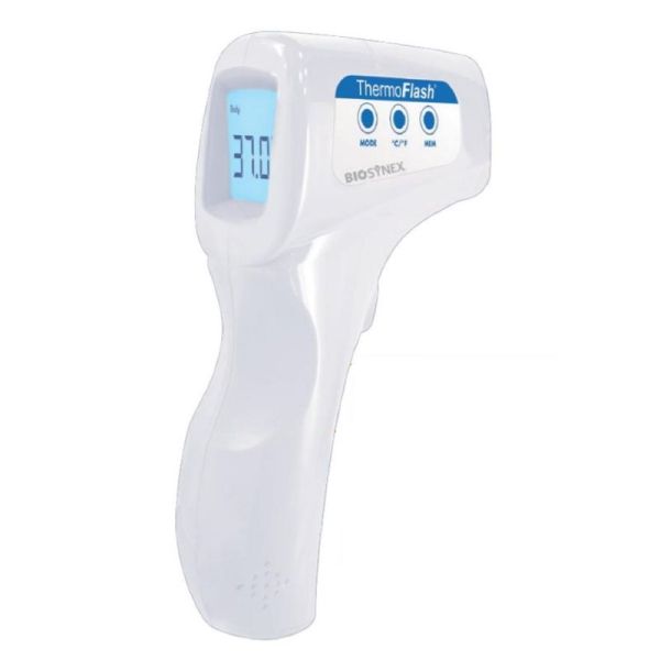 EXACTO THERMOFLASH PREMIUM - Thermomètre Frontal Infrarouge sans Contact - 1 Unité