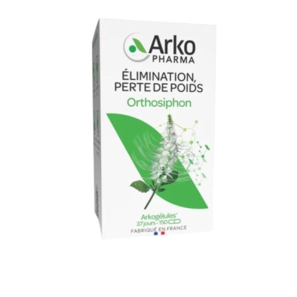 ARKOGELULES Orthosiphon 325mg de Feuilles - Bte/150 - Perte de Poids, Elimination Urinaire