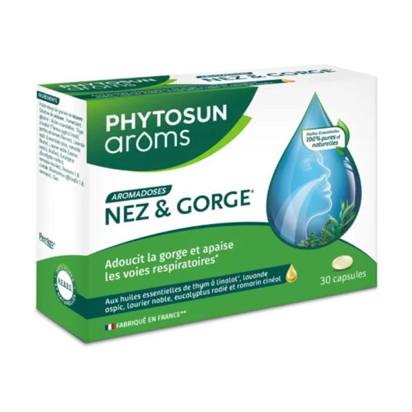 PHYTOSUN AROMS Aromadoses Nez et Gorge 30 Capsules