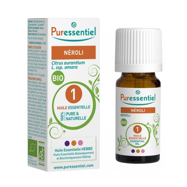 PURESSENTIEL BIO Néroli 2ml - Huile Essentielle Citrus aurantium L. spp. amara