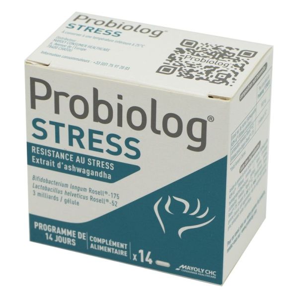 PROBIOLOG STRESS 14 Gélules - Résistance au Stress - A Base d' Ashwagandha