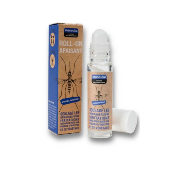 MANOUKA Roll-on Apaisant 10ml - Piqûres d' Insectes et de Végétaux