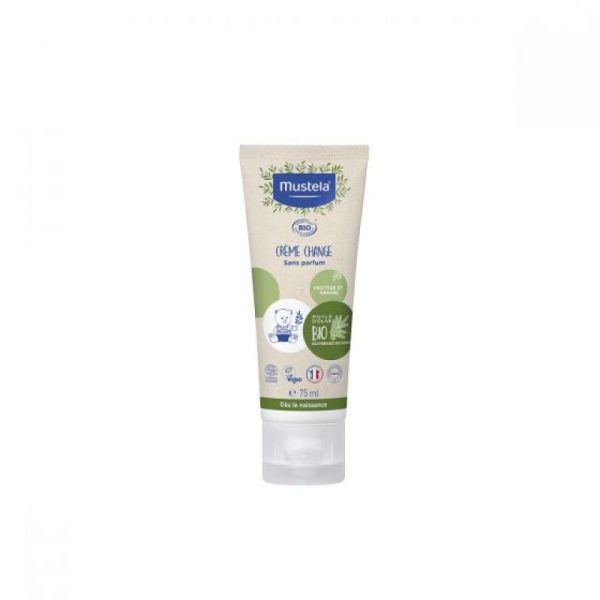 MUSTELA BIO Crème Change 75g Certifiée Bio, sans Parfum - Huile d' Olive Bio