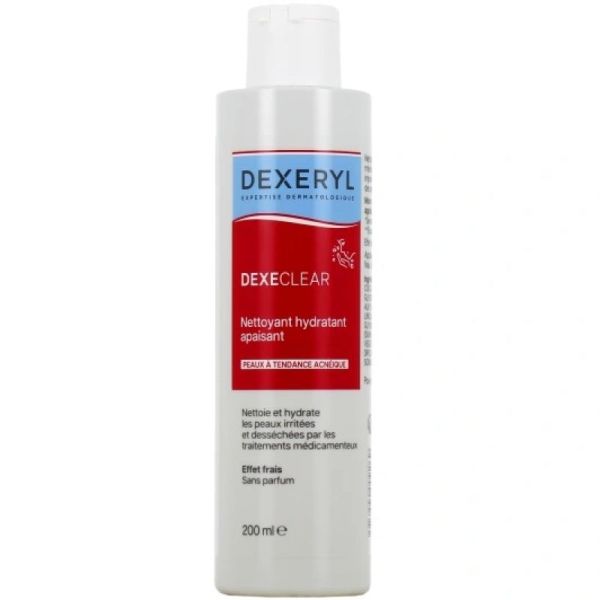 DEXERYL DEXECLEAR Nettoyant Hydratant Apaisant Peaux à tendances acnéîque 200ML