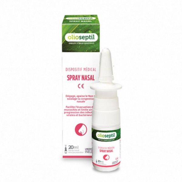 OLIOSEPTIL Spray Nasal 20ml Hypertonique - Congestion Nasale, Nez Bouché, Rhume