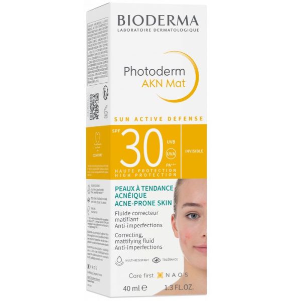 PHOTODERM AKN Mat Invisible SPF30 40ml - Peaux à Tendance Acnéique