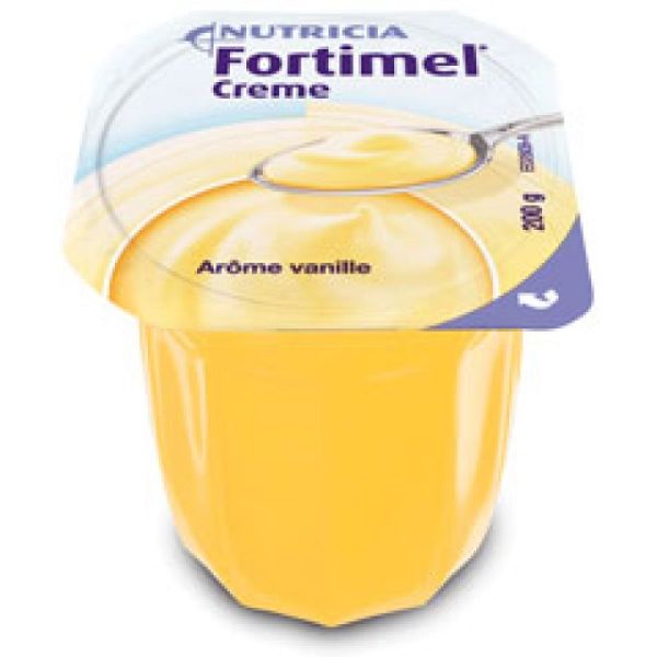FORTIMEL Crème Vanille 200g HP/HE - Aliment Diététique pour Besoins Nutritionnels en Cas de Dénutrit