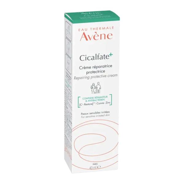 AVENE CICALFATE+ Crème Réparatrice Protectrice 40ml - Peaux Sensibles Irritées