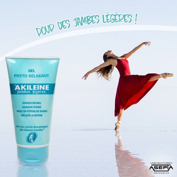 AKILEINE JAMBES LEGERES Gel Phyto Relaxant 150ml - Sensation de Jambes Lourdes