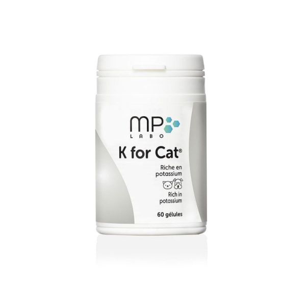 K FOR CAT 60 Gélules - Chat - Riche en Potassium, Hypokaliémie