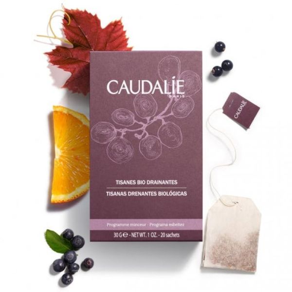 CAUDALIE Tisanes bio drainantes Aide minceur - Bte/20 Sachets de 30g