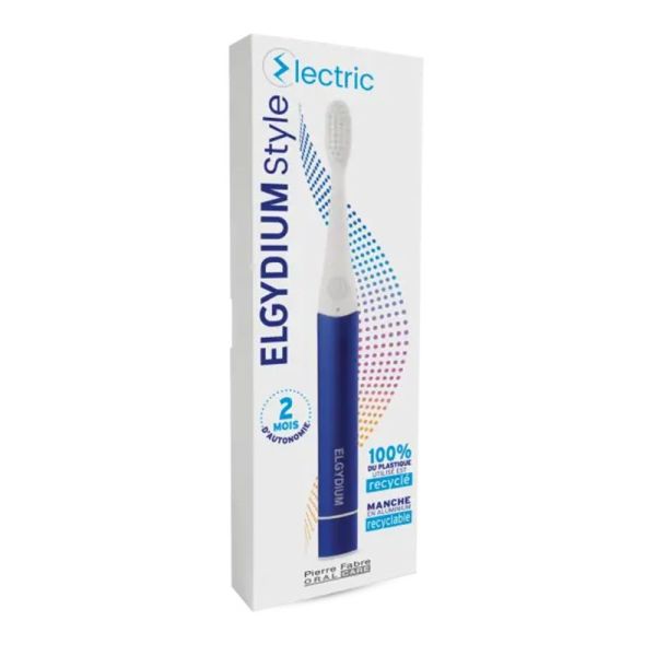 ELGYDIUM STYLE Electric 1 Brosse à Dents Electrique BLEUE