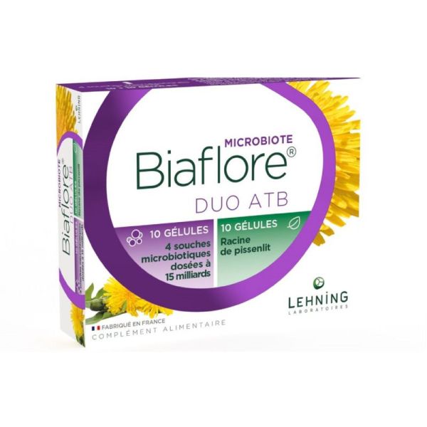 BIAFLORE DUO ATB 10 + 10 Gélules - Microbiote, Flore Intestinale