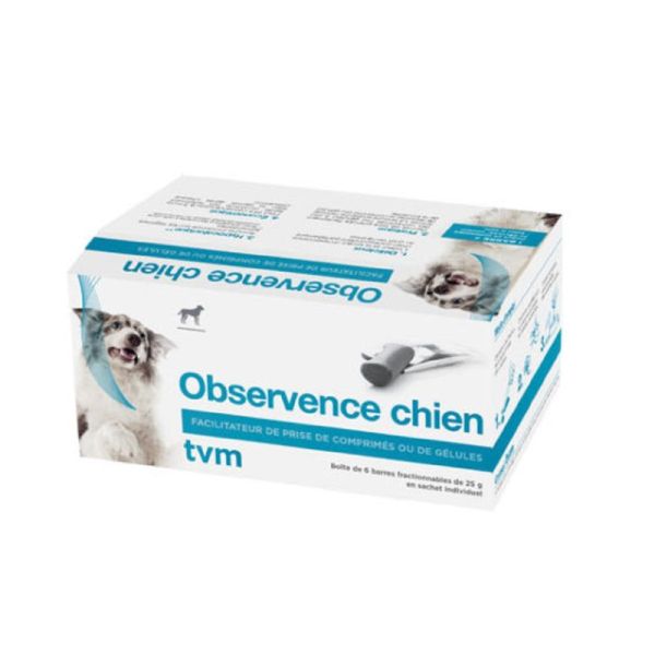 OBSERVENCE CHIEN Barres Appétentes Fractionnables 6x 25g - Dissimulation de Comprimé pour Faciliter la Prise