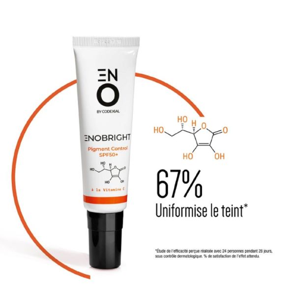 ENOBRIGHT PIGMENT CONTROL SPF50+ 30ml - Crème Uniformisante Anti-taches à la Vitamine C