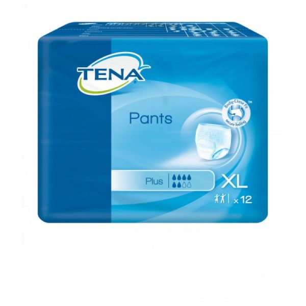 TENA PANTS Plus XL (Extra Large) Tour de Hanches 120 à 160 cm - Slip/Culotte Absorbant Jetable Homme
