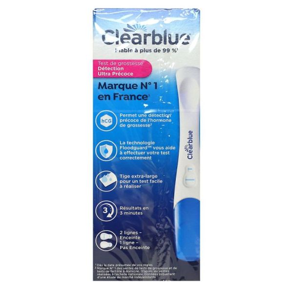 Clearblue Test Grossesse Détection Ultra Precoce x2