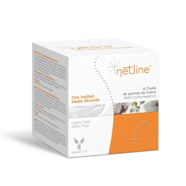 NETLINE Cire Institut 250g Haute Sécurité - à l' Huile de Graines de Coton - Parfum Vanille